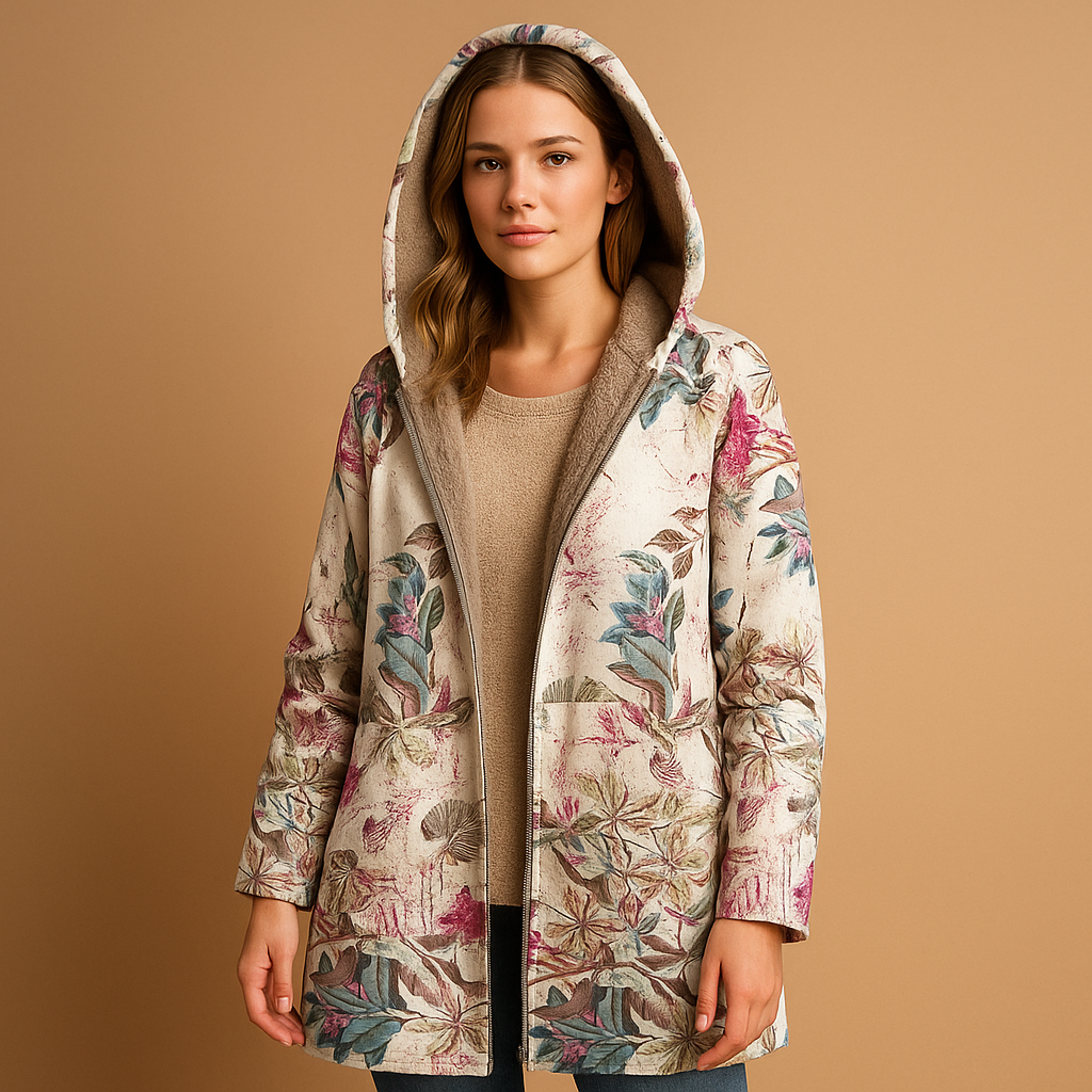 Warm Water Resistant Hooded Coat for Women - VibreMode