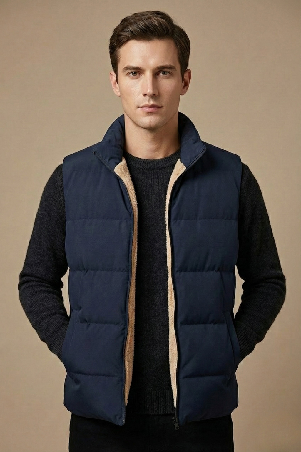 Rex Men's Quilted Puffer Vest - VibreMode
