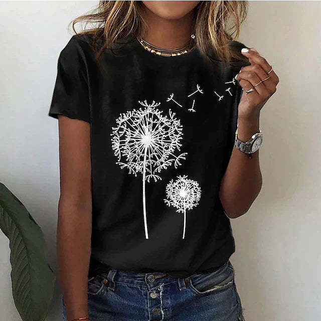 Women's Graphic Crew Neck T-Shirt - VibreMode
