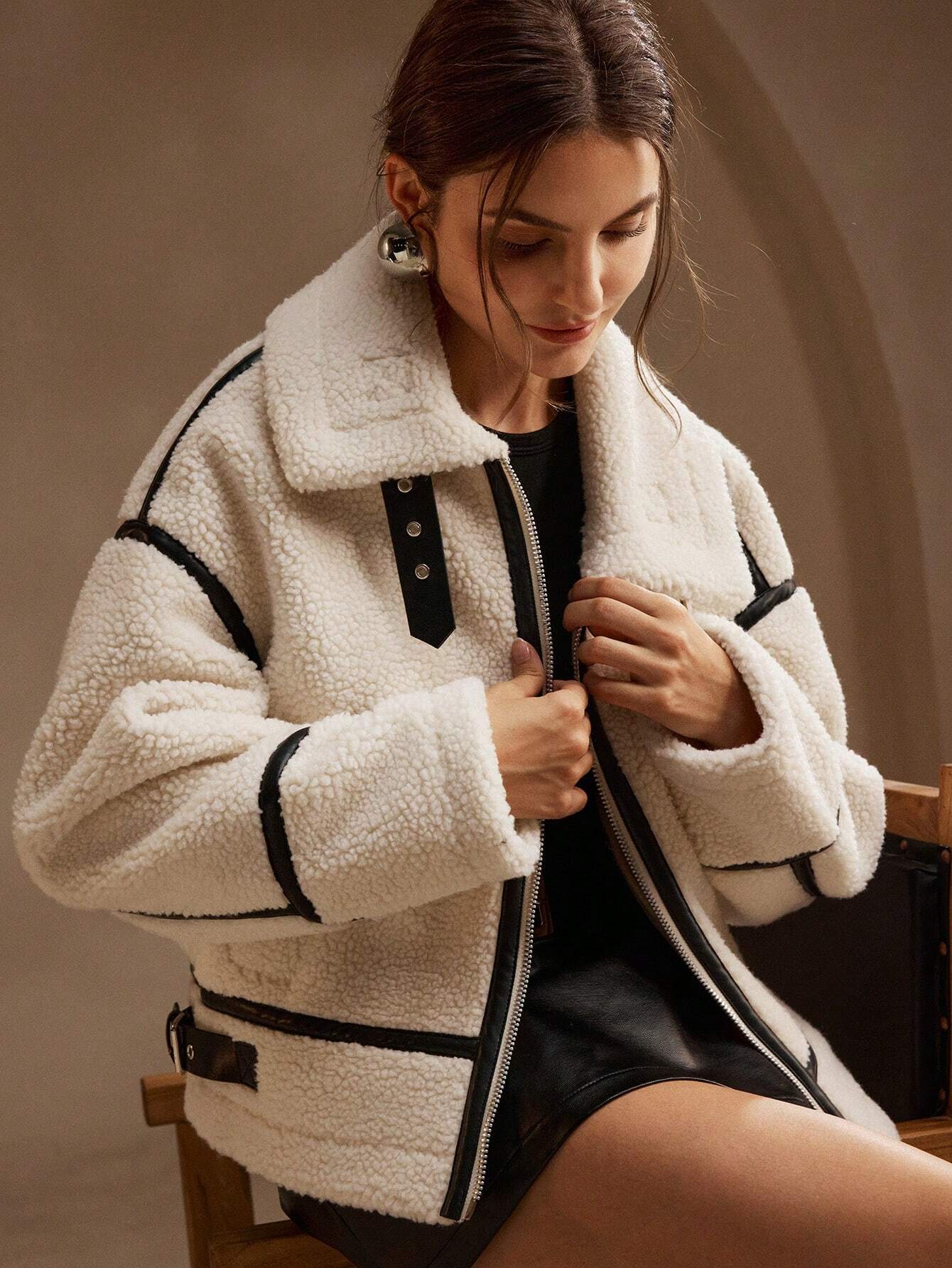 Image of Rhonda | Women's Oversized Sherpa Jacket