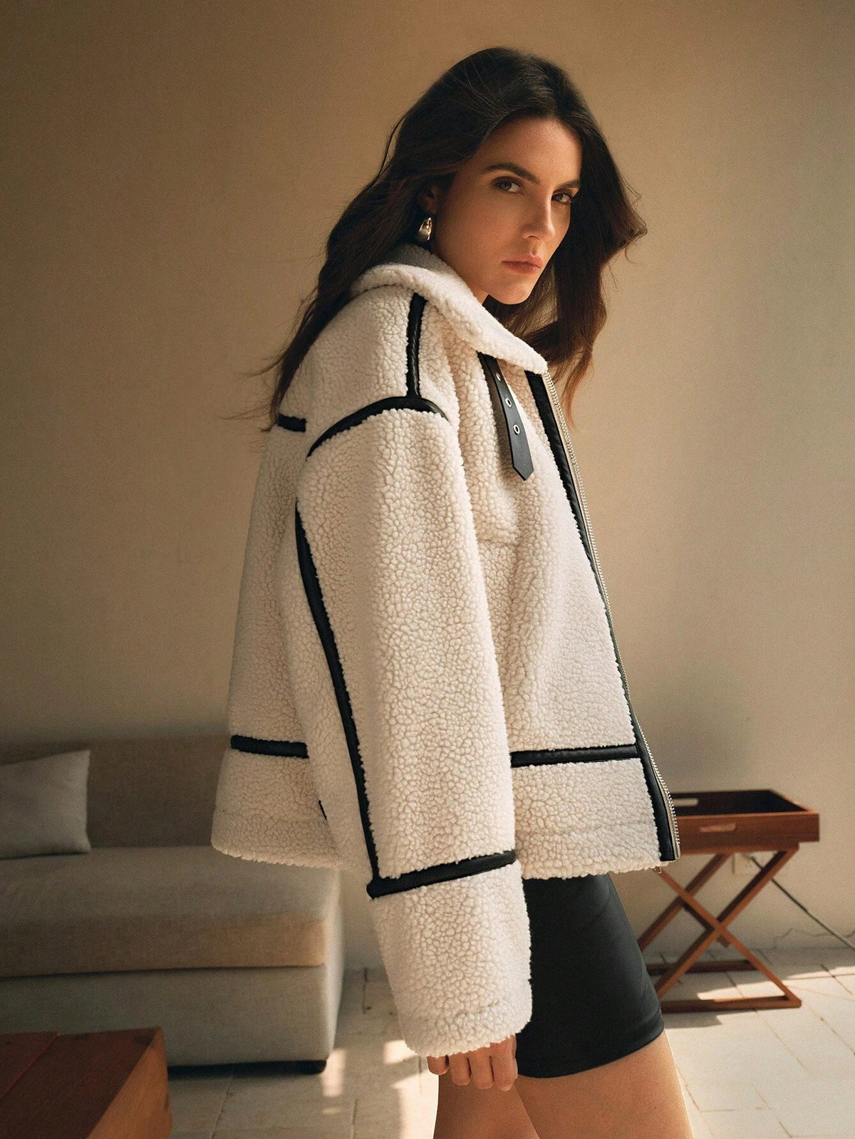 Image of Rhonda | Women's Oversized Sherpa Jacket