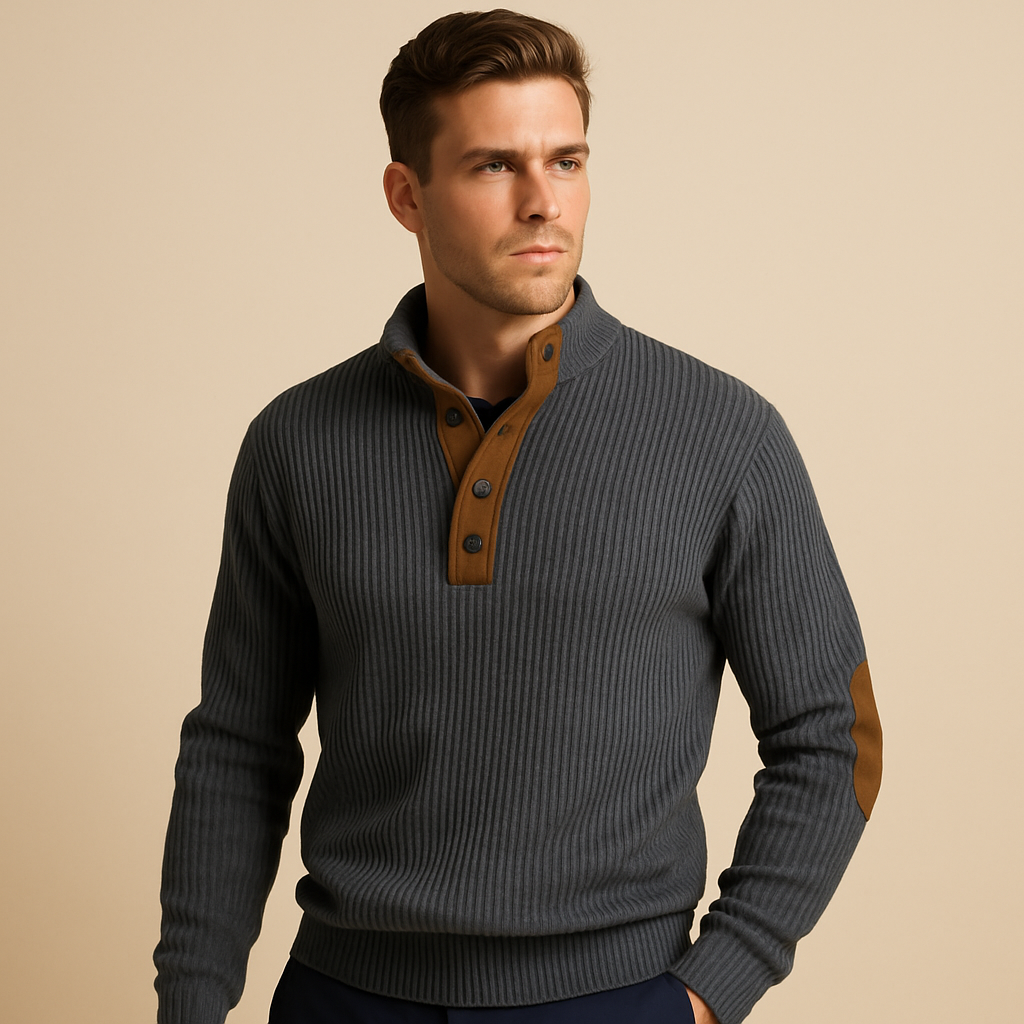 Classic Fit Crew Neck Sweatshirt for Men - VibreMode