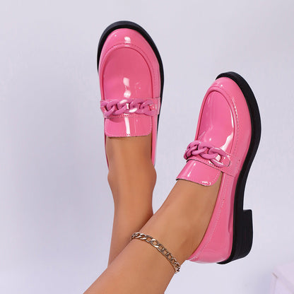 Image of Riley | Women's Chain Detail Platform Loafers