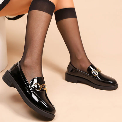 Image of Riley | Women's Chain Detail Platform Loafers