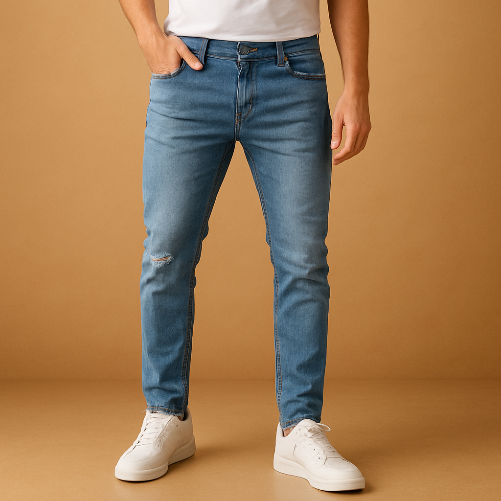 Trendy Skinny Stretch Jeans for Men - VibreMode