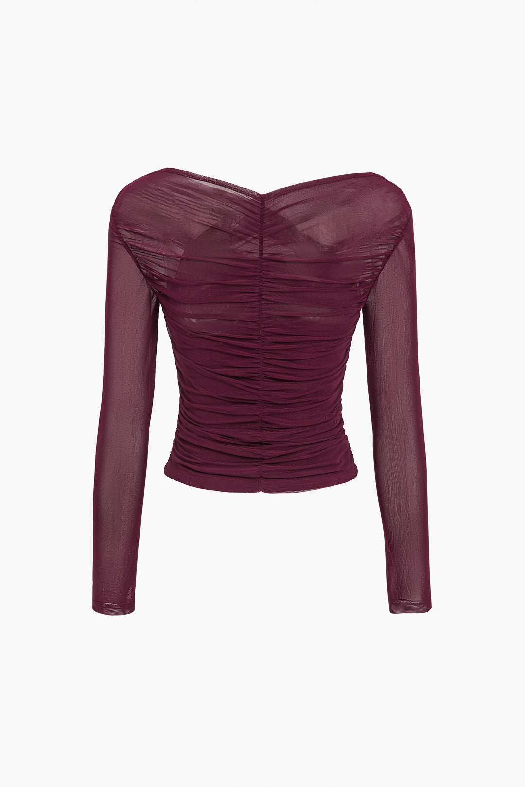 Image of Rita | Women's Ruched Wrap Long Sleeve Top