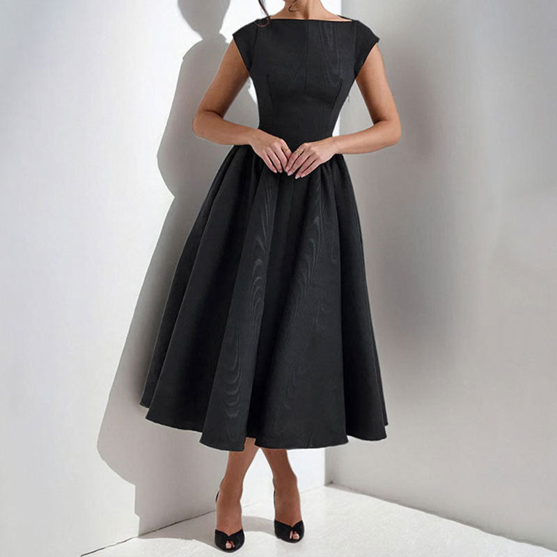 Image of Rita | Women's Sleeveless A-Line Midi Dress