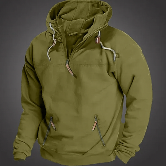 Men's Half-Zip Hoodie Pullover - VibreMode