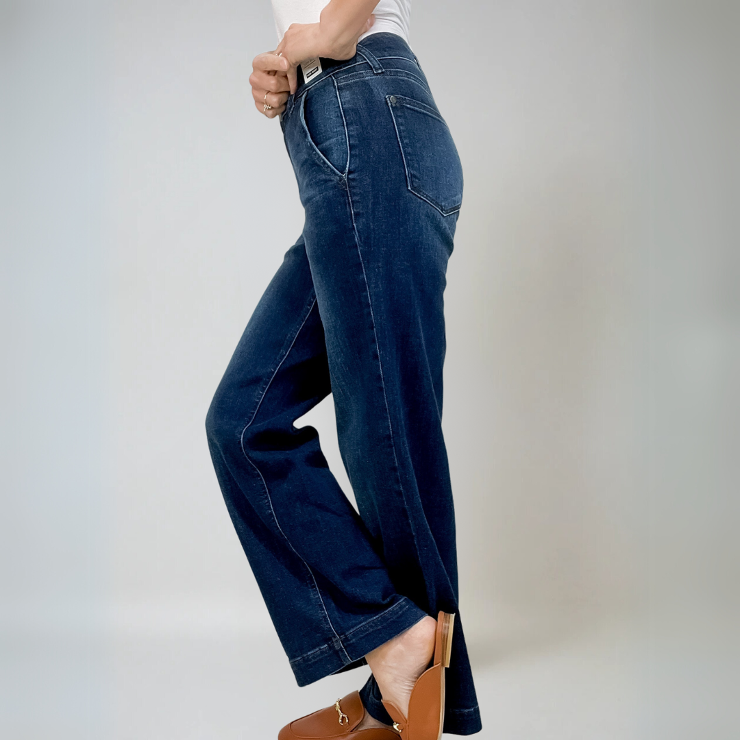 Image of Roberta | Women's High-Waisted Wide Leg Jeans