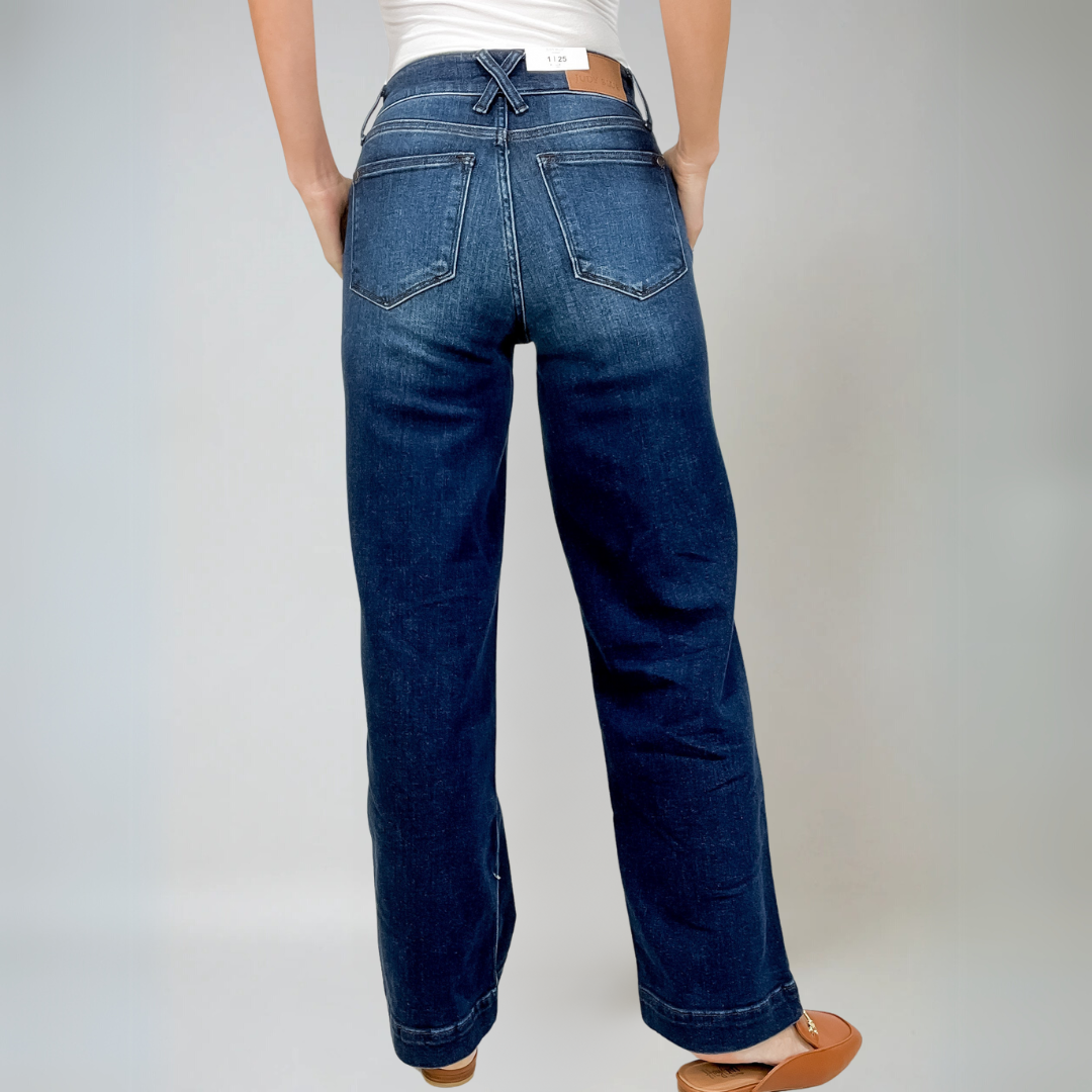 Image of Roberta | Women's High-Waisted Wide Leg Jeans
