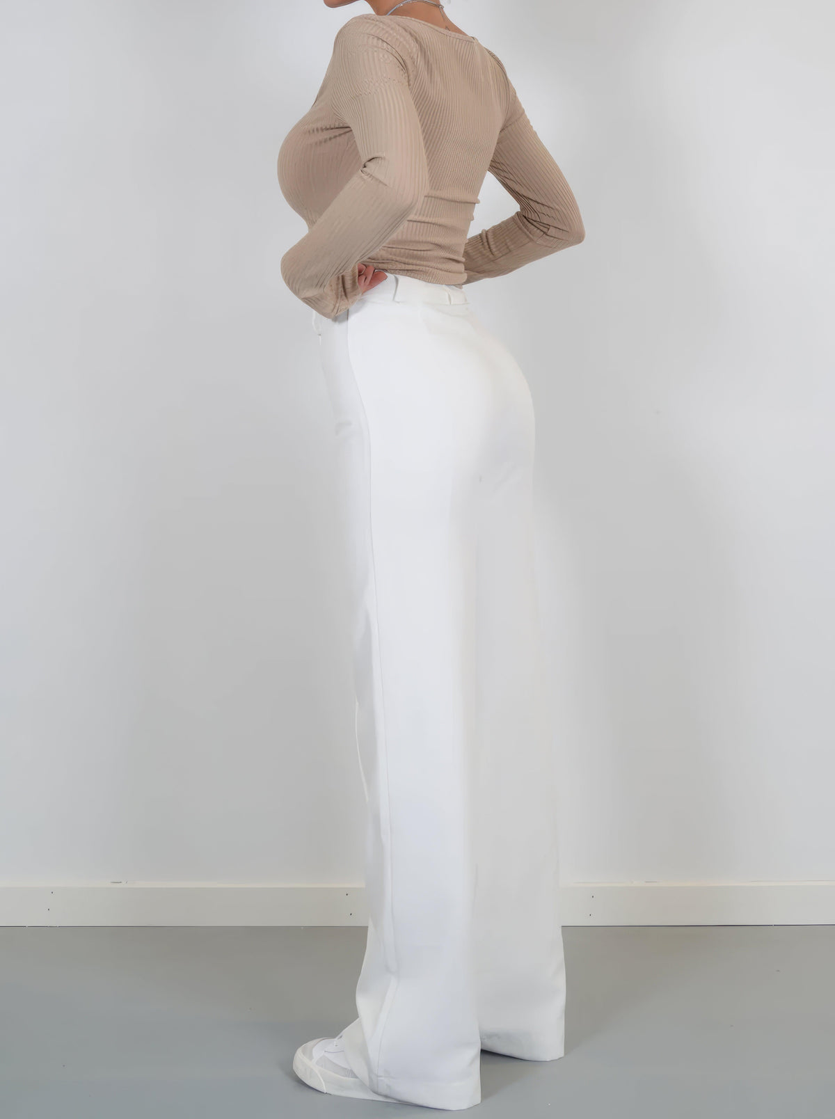 Image of Rochelle | Women's High-Waisted Wide Leg Trousers