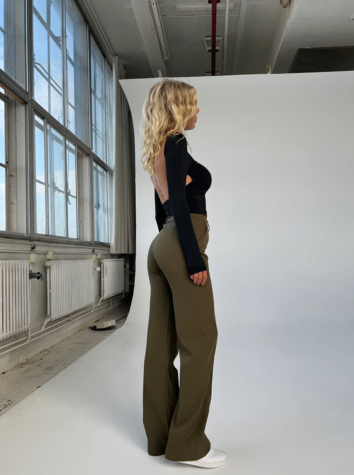 Image of Rochelle | Women's High-Waisted Wide Leg Trousers