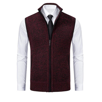 Men's Vest Polished Layered Refined Details