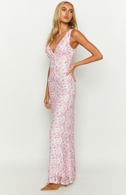 Elegant Ladies Floral Maxi Dress