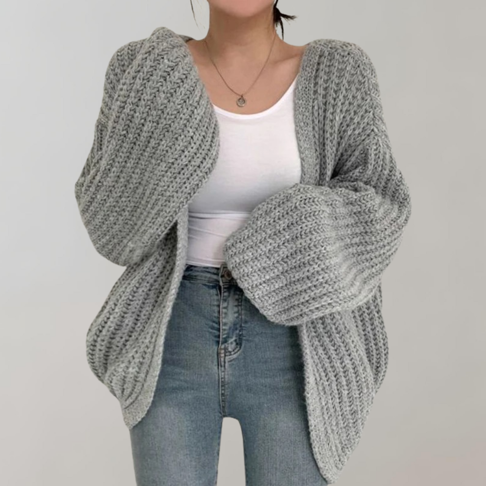 Image of Rose | Women's Oversized Open Front Cardigan