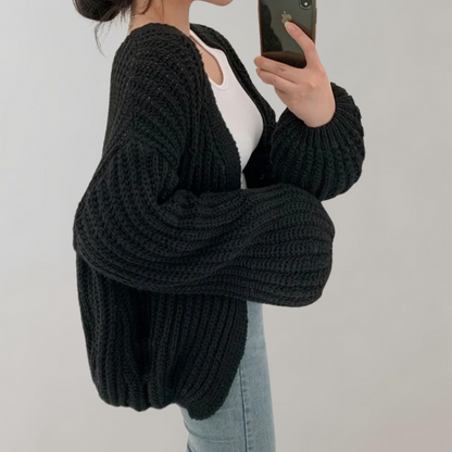 Image of Rose | Women's Oversized Open Front Cardigan