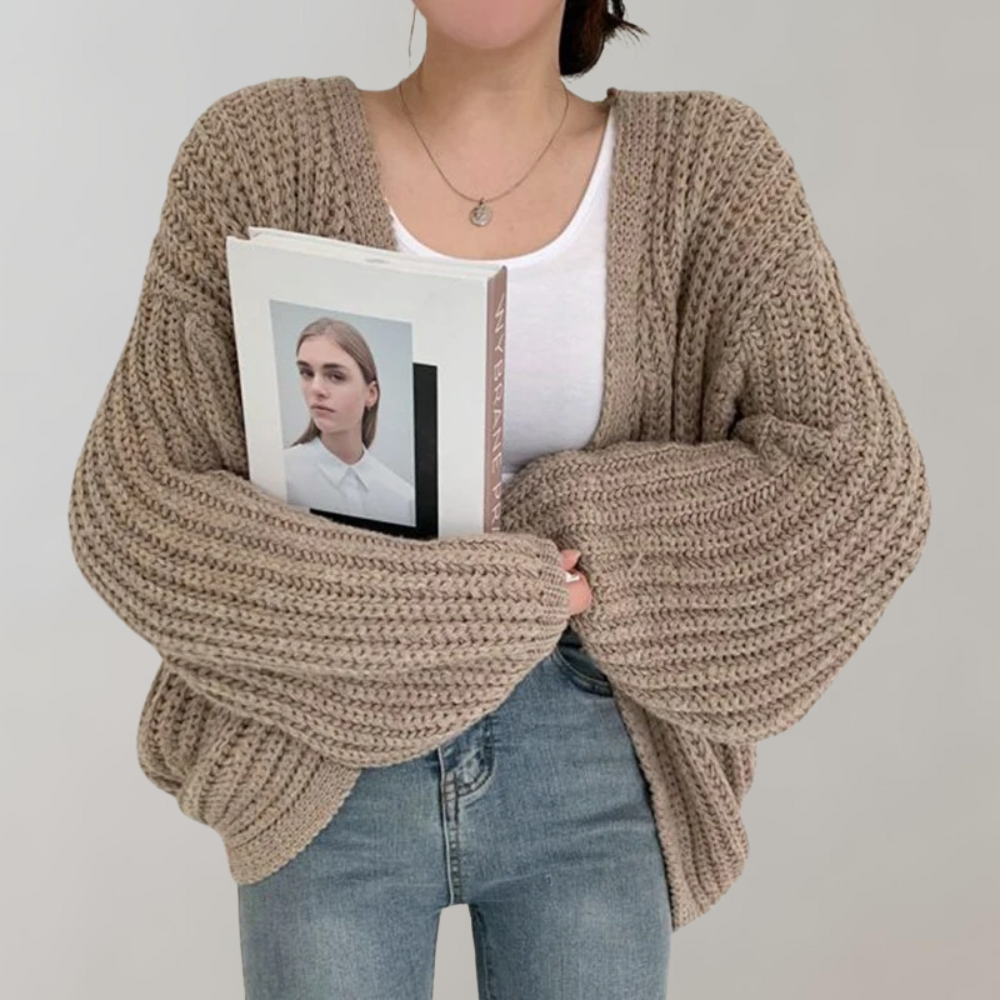 Image of Rose | Women's Oversized Open Front Cardigan