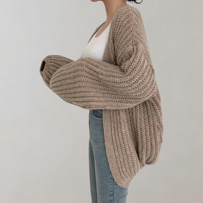 Image of Rose | Women's Oversized Open Front Cardigan