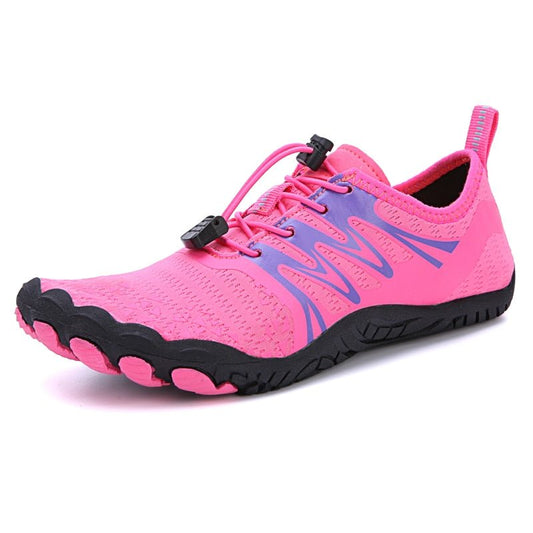 Comfortable Pink Water Running Shoes - Grip Sole Sport Sneakers - VibreMode
