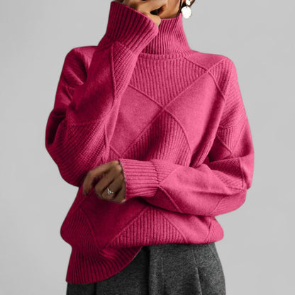 Warm Women's Crew Neck Long Sleeve Winter Sweater