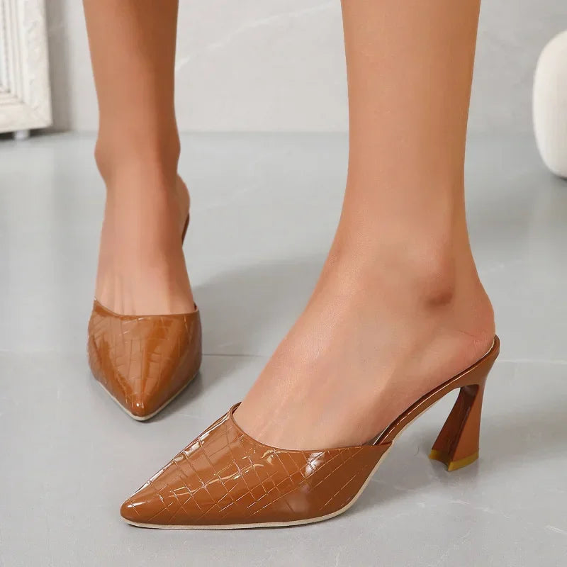 Image of Rosie | Women's Pointed Toe Heeled Mules