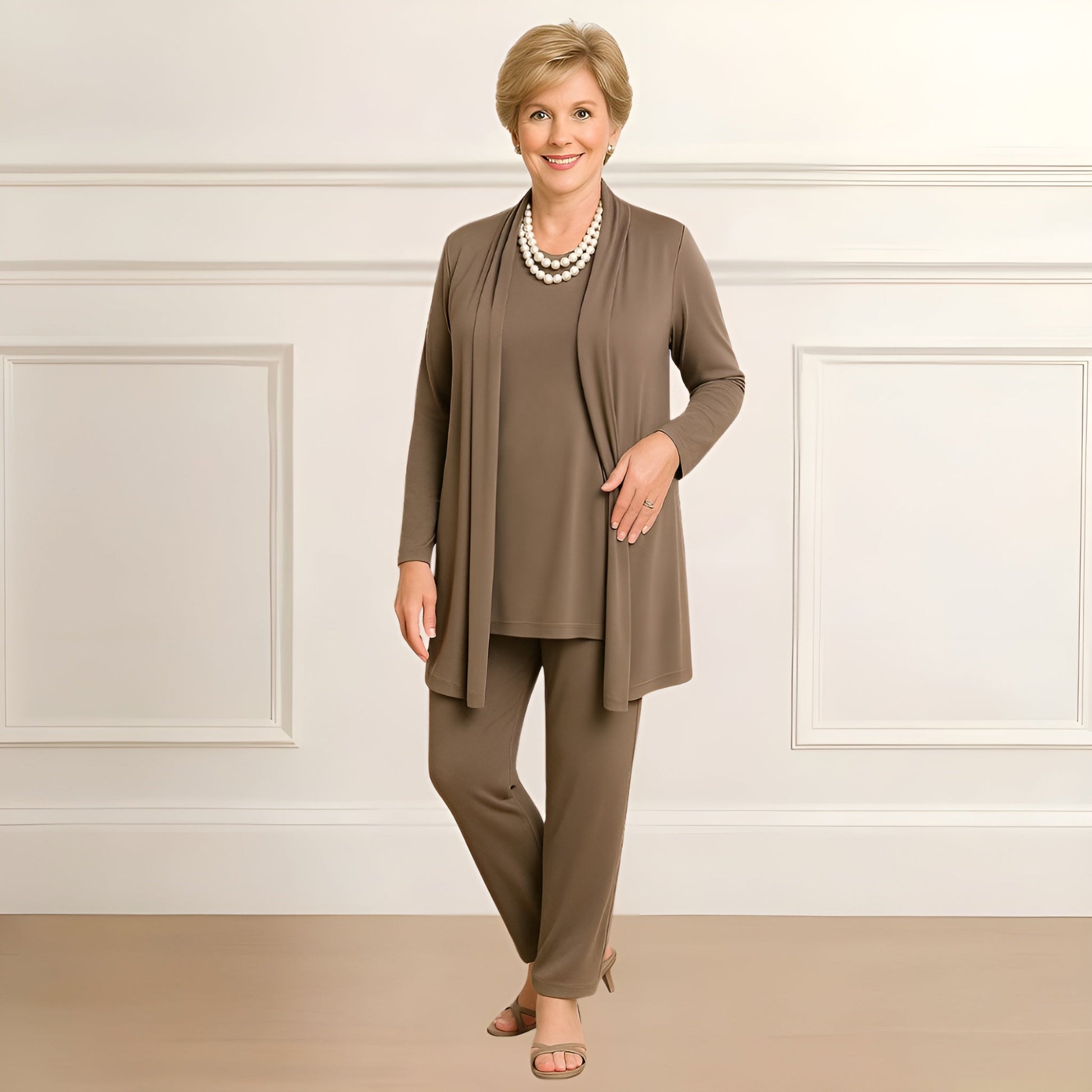 Cozy Cardigan Sweater Pants Set - VibreMode