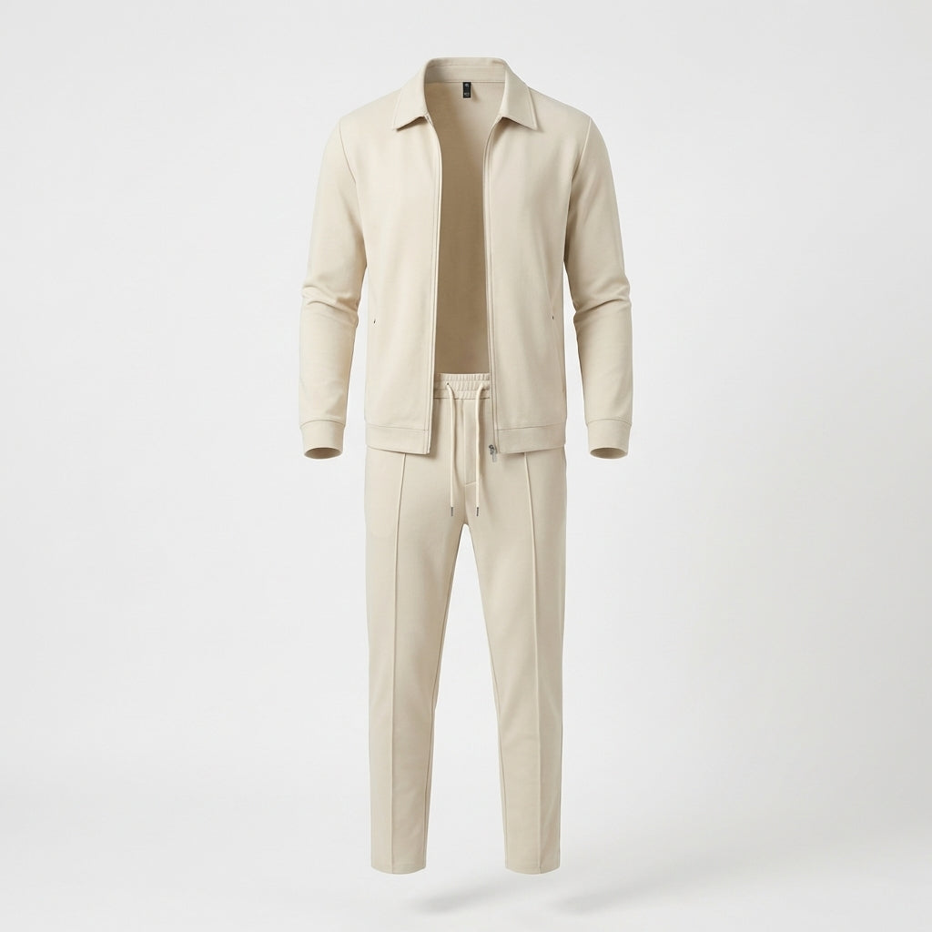 Men's Zip Up Jacket Suit Set - VibreMode