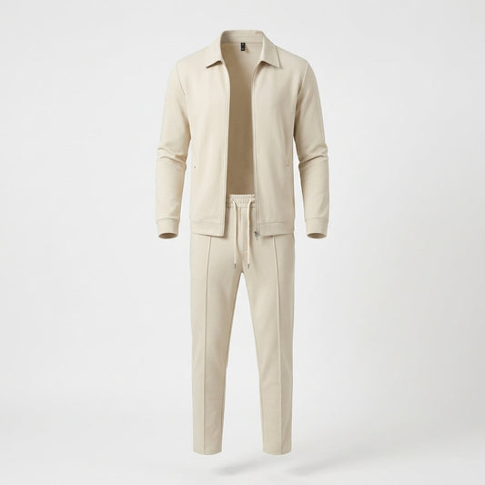 Men's Zip Up Jacket Suit Set - VibreMode