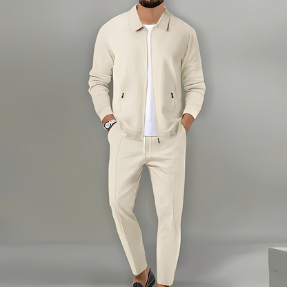 Men's Zip Up Jacket Suit Set