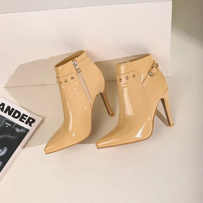 Classic Black Leather Ankle Boots