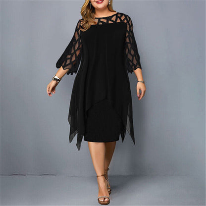 Beautiful Plus Size Midi Dress for Women