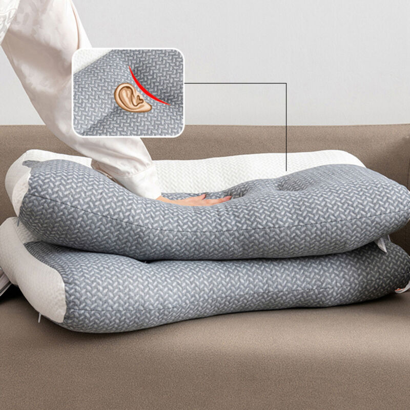 Ergonomic Sleep Pillow Contoured Design