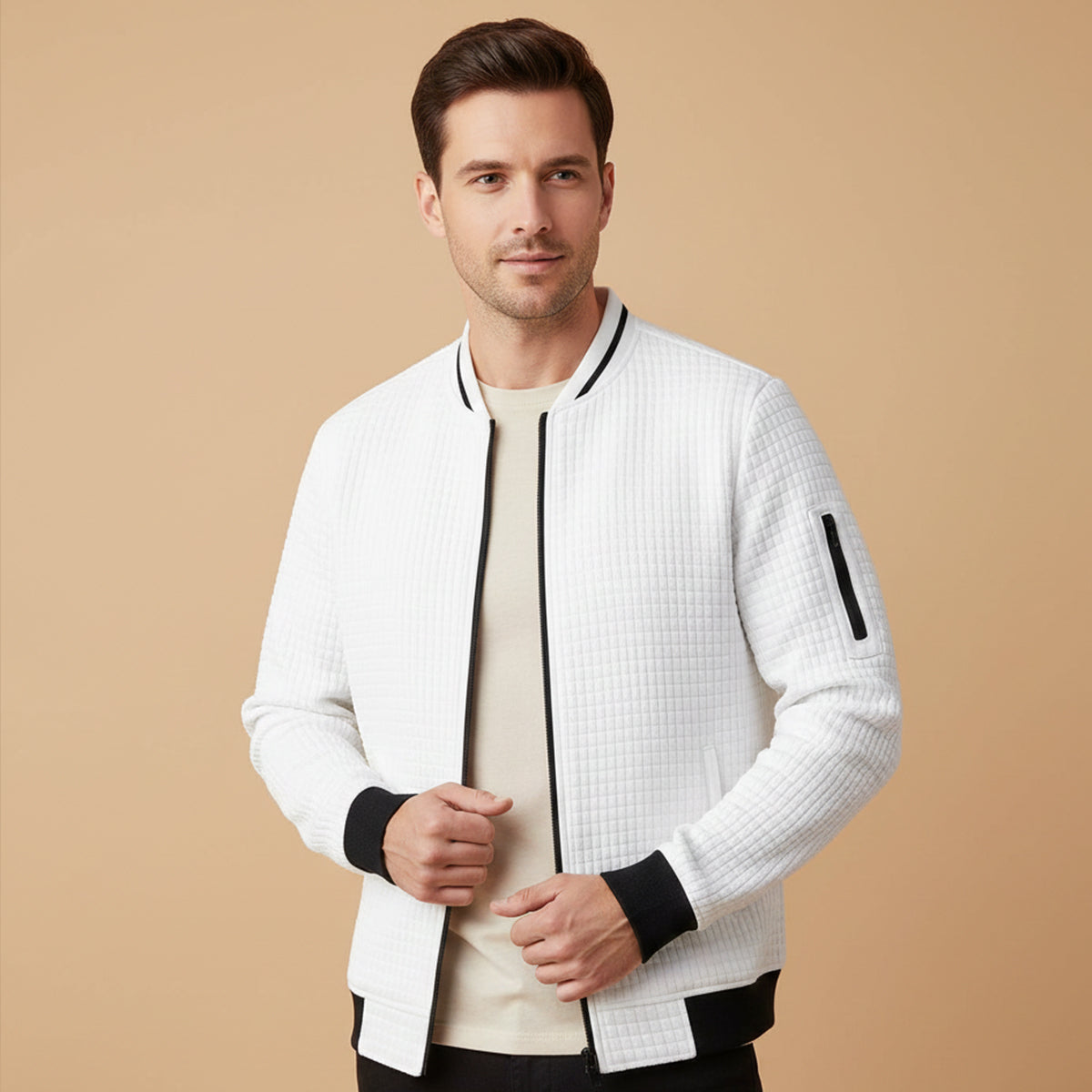 Oakshade Quilted Jacket Casual Zip Up Coat