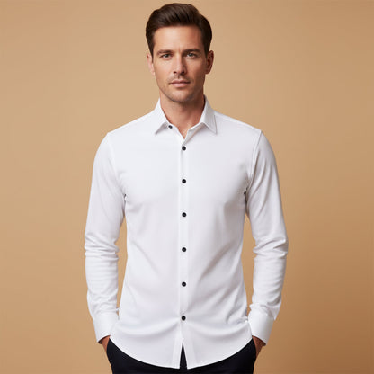 Men's Classic Formal Dress Shirt Button Up