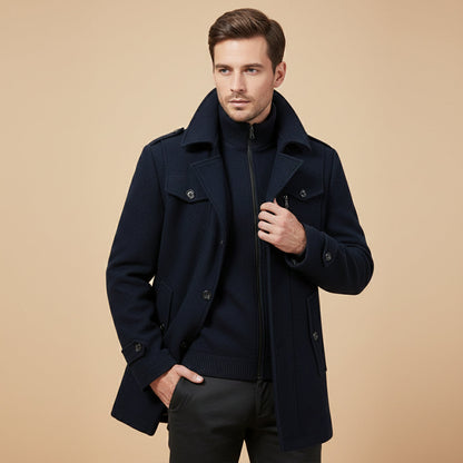 Men's Wool Blend Winter Coat