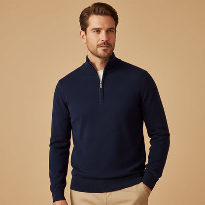 Men's Quarter Zip Sweater Smart Casual