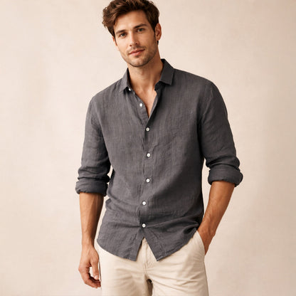 Men's Classic Button Up Shirt Lightweight