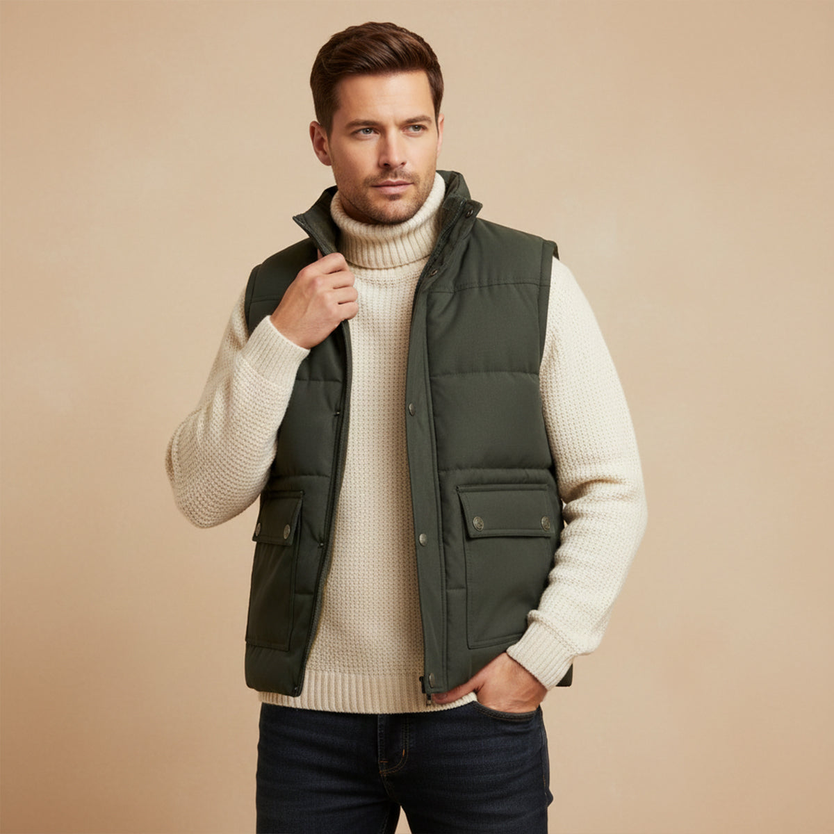 Men's Fleece Lined Winter Vest