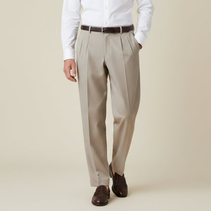 Men's Linen Summer Pants Loose Fit Breathable Beige
