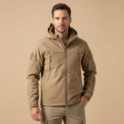 Men's Waterproof Tactical Jacket With Hood