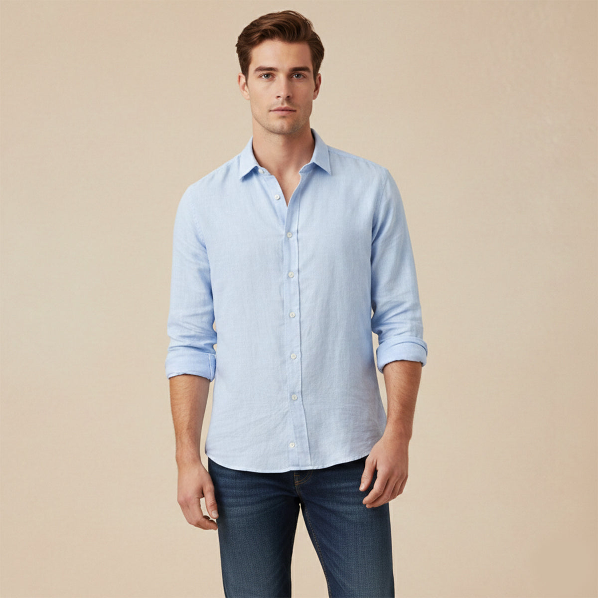 Men's Cotton Linen Summer Shirt