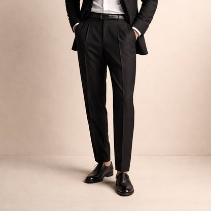 Men's Classic Pleated Tailored Pants