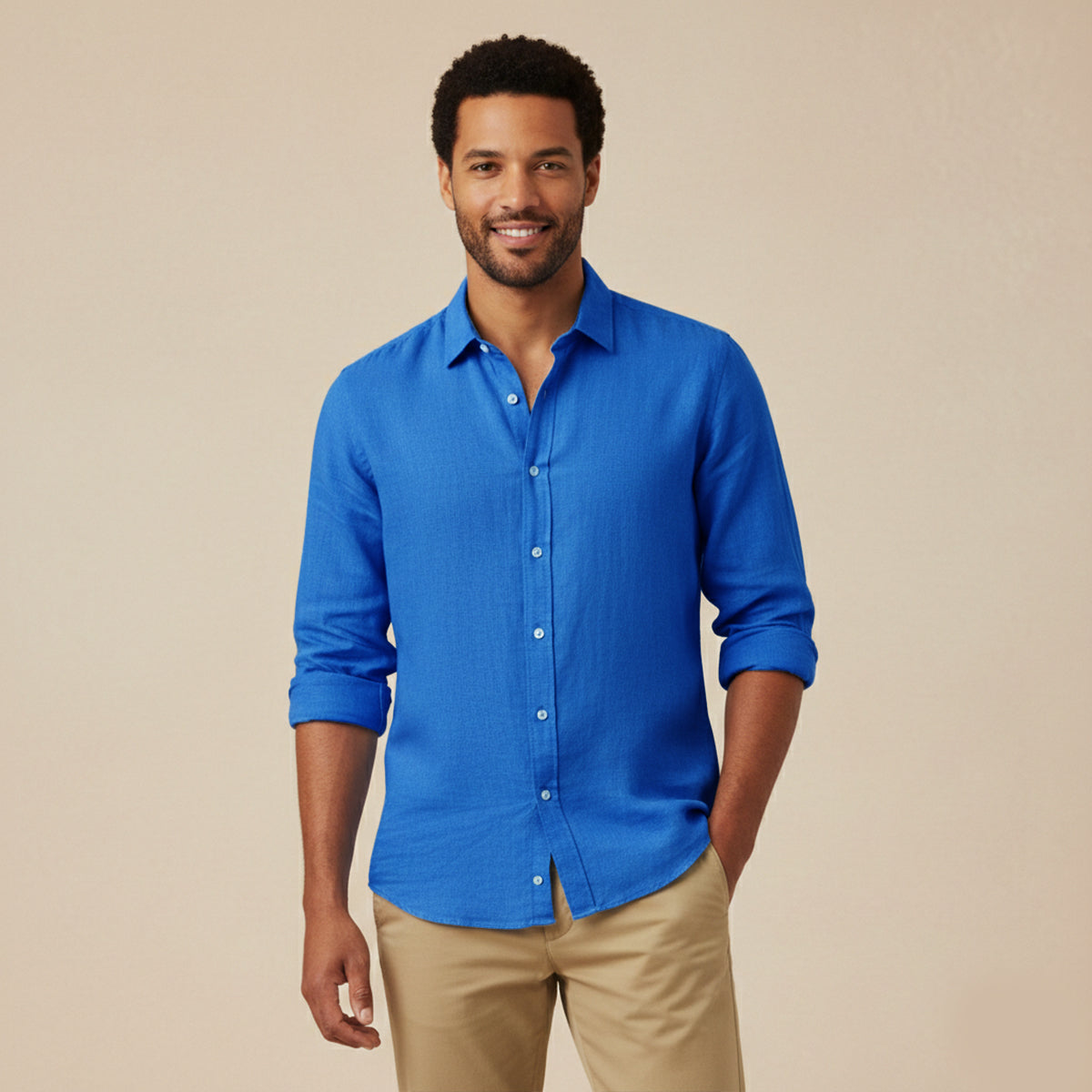Men's Cotton Linen Summer Shirt