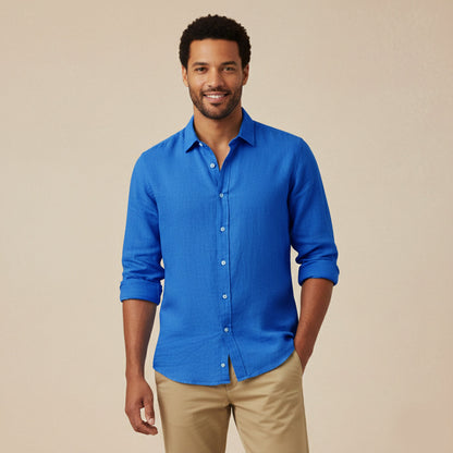 Men's Cotton Linen Summer Shirt