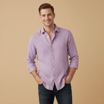 Men's Cotton Linen Casual Summer Shirt