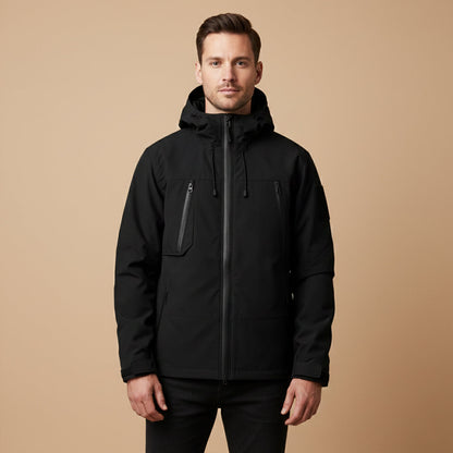 Men's Waterproof Windbreaker Hooded Jacket Lightweight