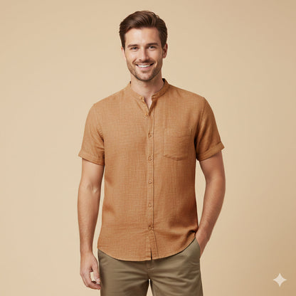 Men's Oversized Cotton Linen Shirt