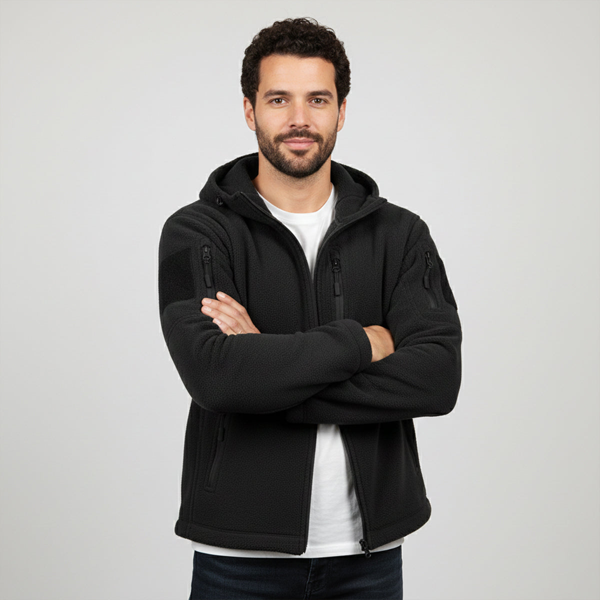 Moray Men's Tactical Fleece Hooded Jacket
