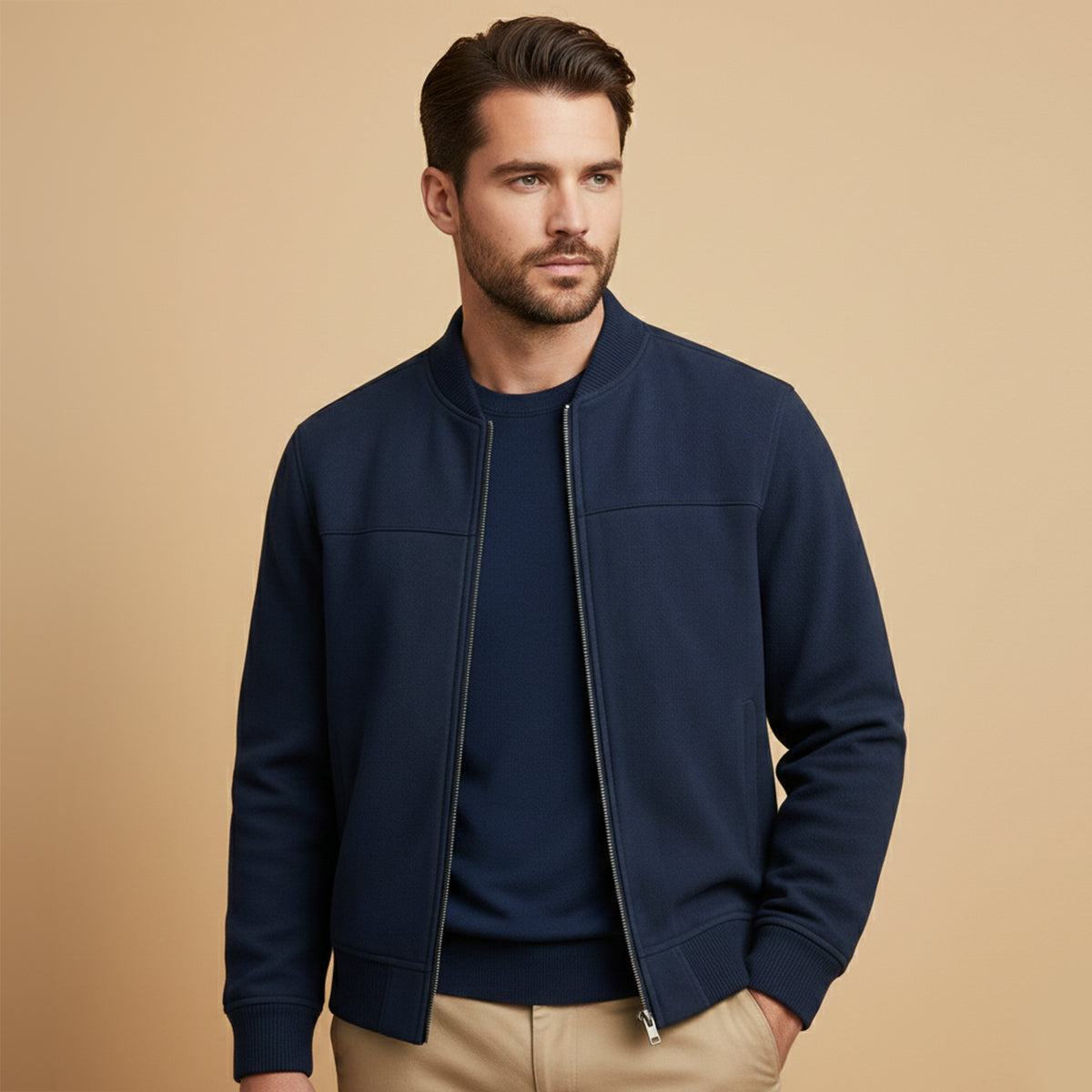 Men's Suede Jacket Autumn Brown