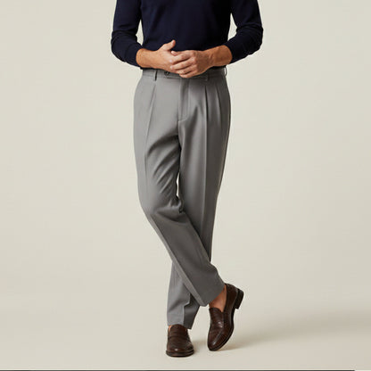 Men's Linen Summer Pants Loose Fit Lightweight Beige